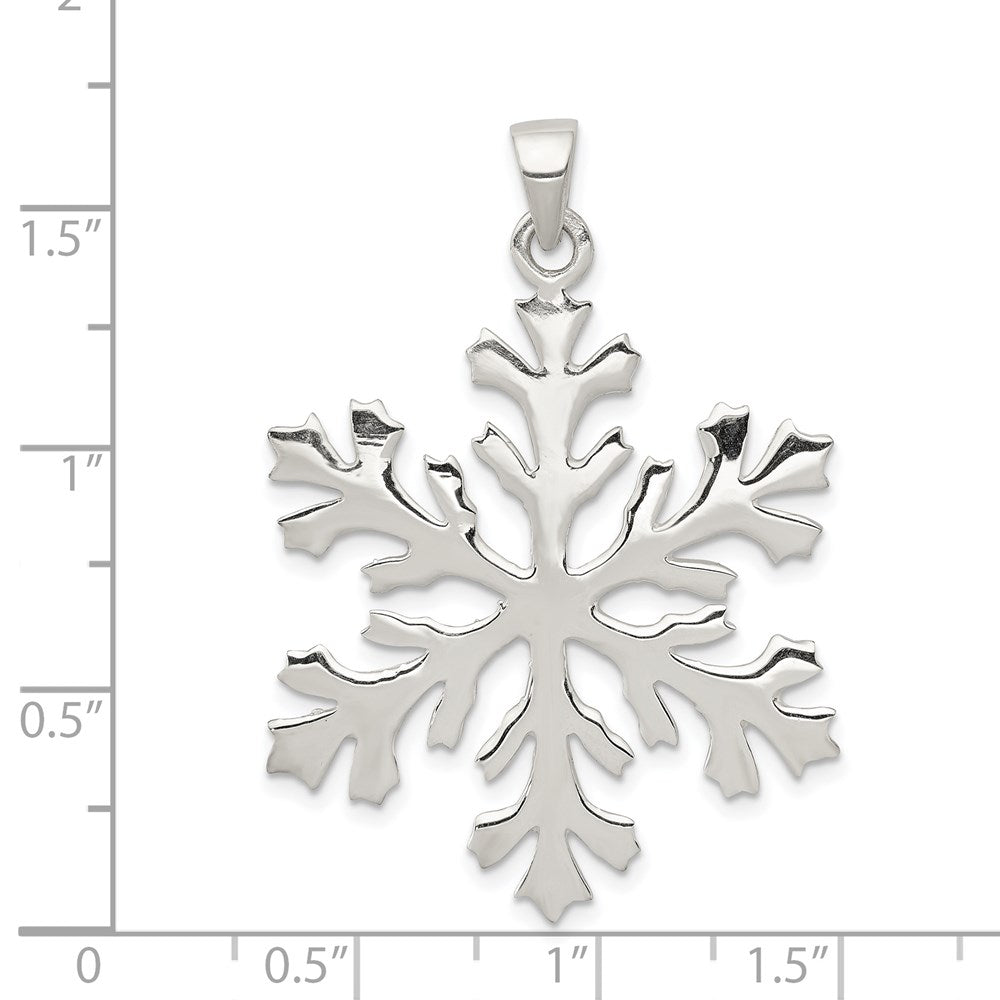 Sterling Silver Snowflake Pendant QC4754
