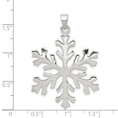 Sterling Silver Snowflake Pendant QC4754