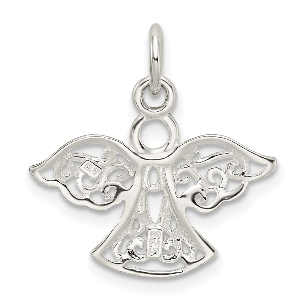Sterling Silver Filigree Angel Charm QC4755