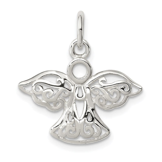 Sterling Silver Filigree Angel Charm QC4755