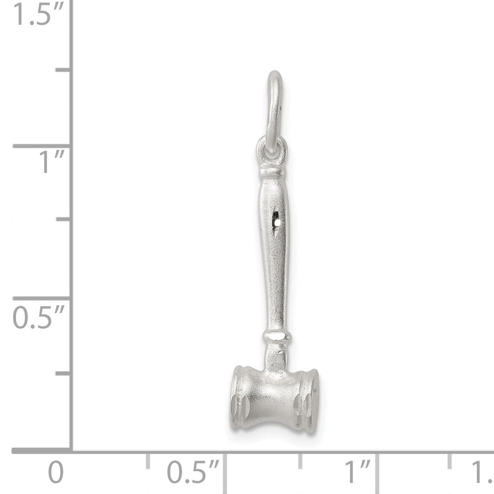 Sterling Silver Gavel Charm QC4785