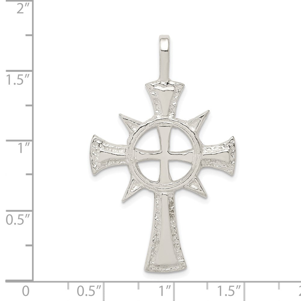 Sterling Silver Iona Cross Pendant QC482