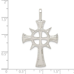 Sterling Silver Iona Cross Pendant QC482