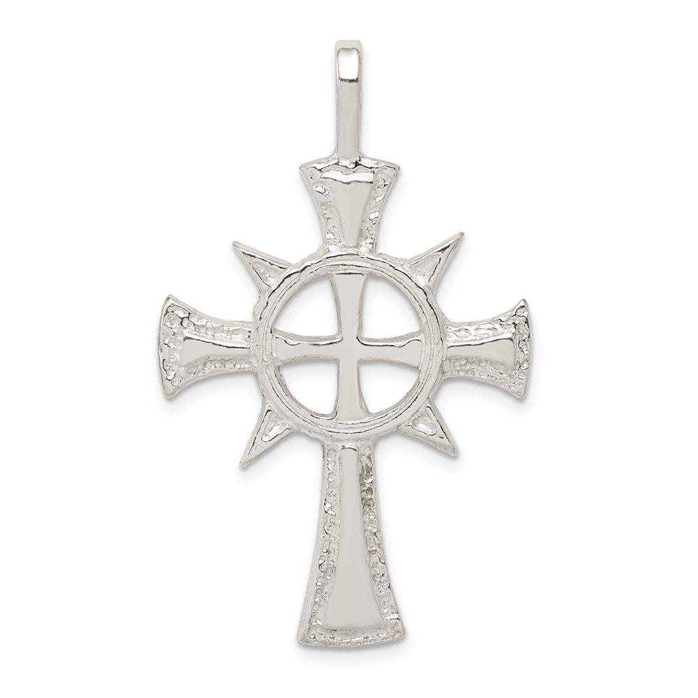 Sterling Silver Iona Cross Pendant QC482