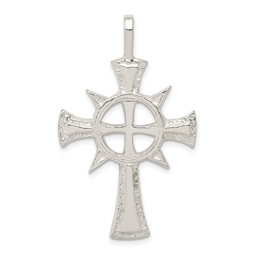 Sterling Silver Iona Cross Pendant QC482