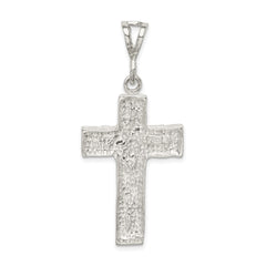 Sterling Silver Nugget Cross Pendant QC484