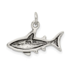 Sterling Silver Antique Shark Charm QC4869