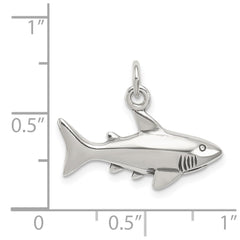 Sterling Silver Antique Shark Charm QC4869