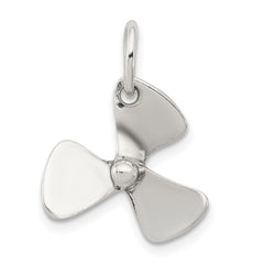 Sterling Silver 3D Antiqued Boat Propeller Charm QC4978