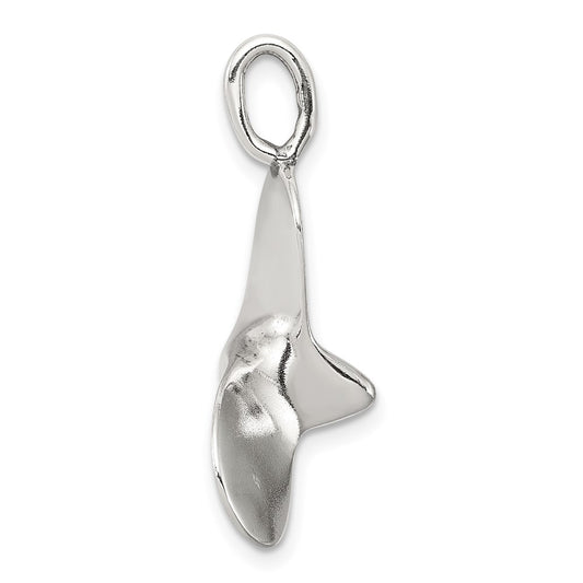Sterling Silver 3D Antiqued Large Boat Propeller Charm QC4980