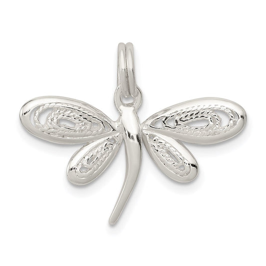 Sterling Silver Dragonfly Charm QC4986