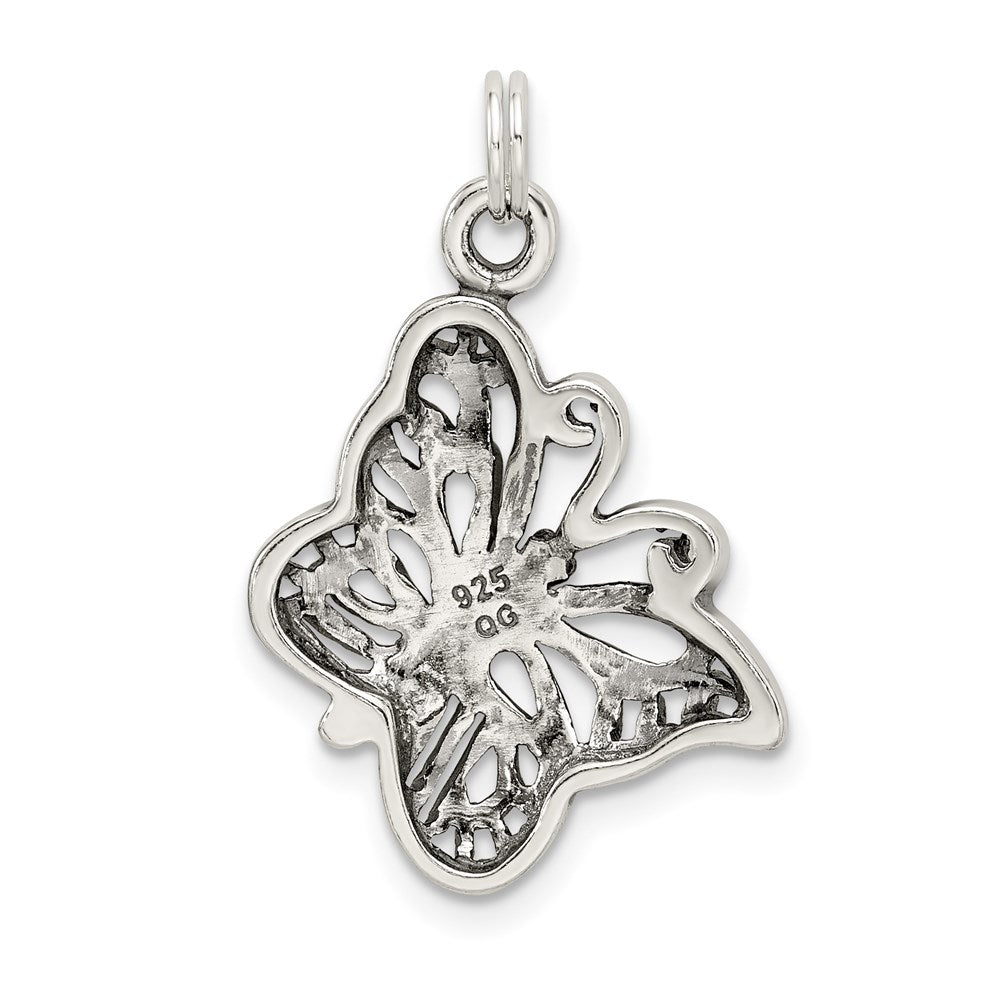 Sterling Silver Antique Butterfly Charm QC4997