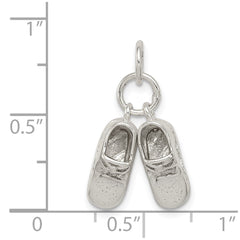 Sterling Silver Baby Shoes Charm QC5