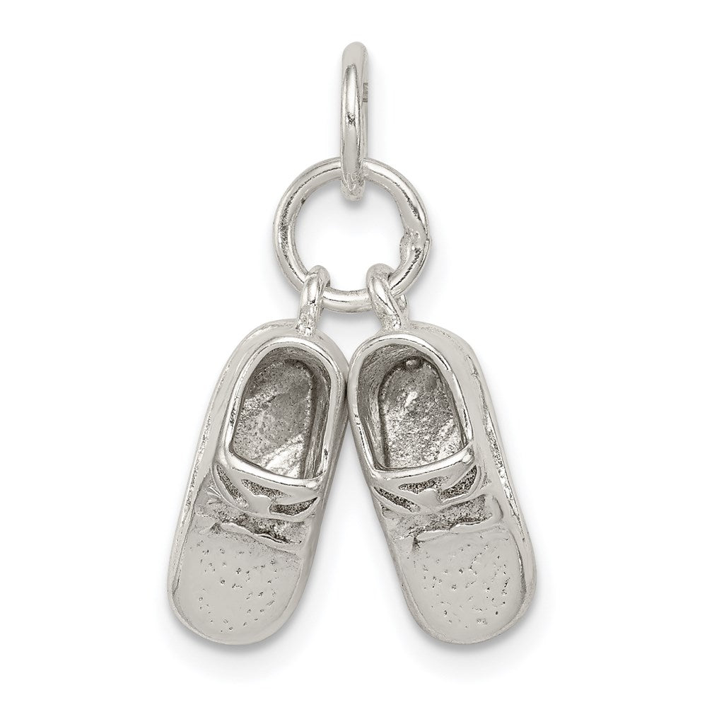 Sterling Silver Baby Shoes Charm QC5