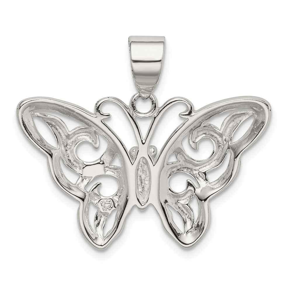 Sterling Silver Butterfly Pendant QC5007
