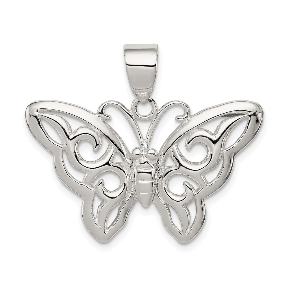 Sterling Silver Butterfly Pendant QC5007