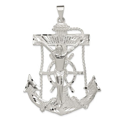 Sterling Silver Mariner Cross Pendant QC500