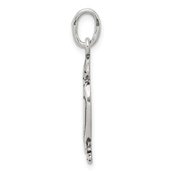 Sterling Silver Antiqued Puffin Charm QC5012