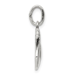 Sterling Silver Antiqued Swan Charm QC5013