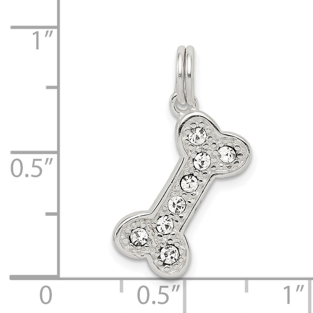 Sterling Silver Dog Bone Charm QC5072