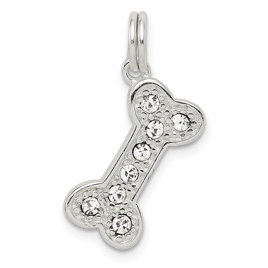 Sterling Silver Dog Bone Charm QC5072