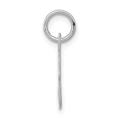 Sterling Silver Rhodium-plated Script Letter F Initial Charm QC5080F