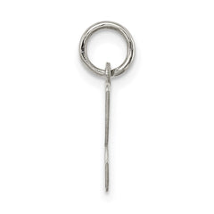 Sterling Silver Rhodium-plated Script Letter K Initial Charm QC5080K