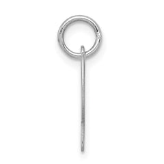 Sterling Silver Rhodium-plated Script Letter P Initial Charm QC5080P