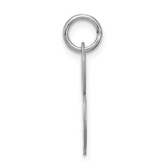 Sterling Silver Rhodium-plated Script Letter B Initial Charm QC5082B