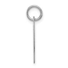 Sterling Silver Rhodium-plated Script Letter P Initial Charm QC5082P