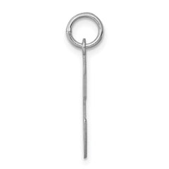 Sterling Silver Rhodium-plated Script Letter C Initial Charm QC5084C