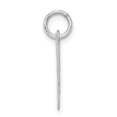 Sterling Silver Rhodium-plated Fancy Script Letter M Initial Charm QC5086M