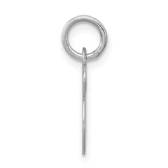 Sterling Silver Rhodium-plated Fancy Script Letter S Initial Charm QC5086S