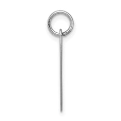 Sterling Silver Rhodium-plated Fancy Script Letter V Initial Charm QC5086V