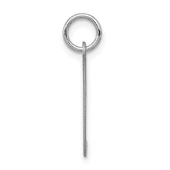 Sterling Silver Rhodium-plated Fancy Script Letter J Initial Charm QC5088J