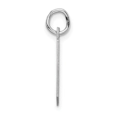 Sterling Silver Rhodium-plated Artisan Block Letter J Initial Charm QC5089J