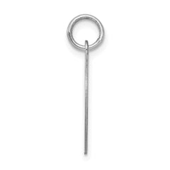 Sterling Silver Rhodium-plated Fancy Script Letter D Initial Charm QC5090D