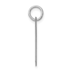 Sterling Silver Rhodium-plated Fancy Script Letter H Initial Charm QC5090H