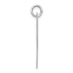 Sterling Silver Rhodium-plated Fancy Script Letter Y Initial Charm QC5090Y