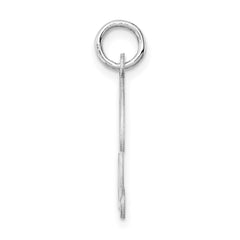 Sterling Silver Rhodium-plated Fancy Script Letter Z Initial Charm QC5090Z