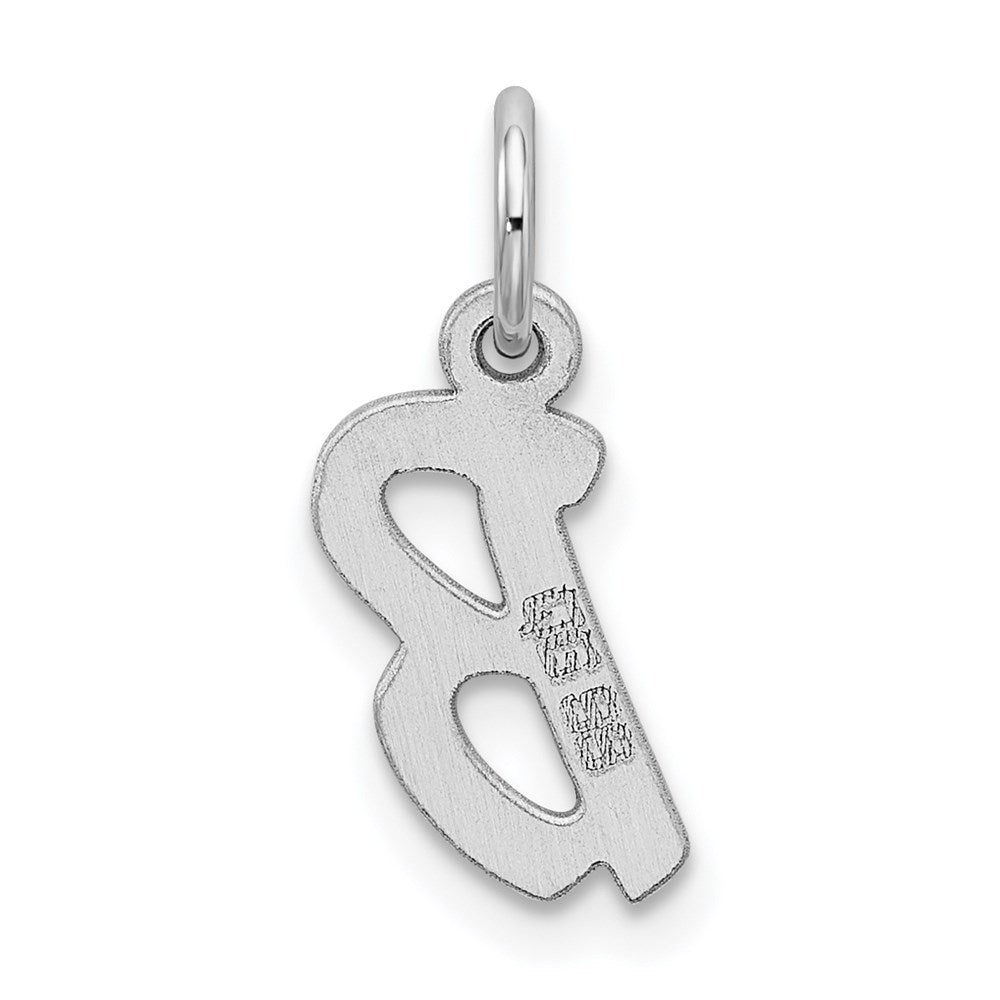 Sterling Silver Rhodium-plated Letter B Initial Charm QC5092B