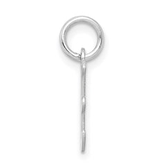 Sterling Silver Rhodium-plated Letter E Initial Charm QC5092E