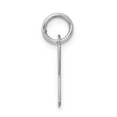 Sterling Silver Rhodium-plated Letter K Initial Charm QC5092K