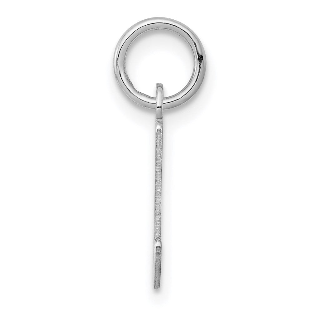 Sterling Silver Rhodium-plated Letter L Initial Charm QC5092L