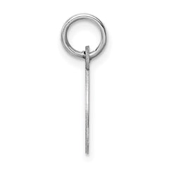 Sterling Silver Rhodium-plated Letter O Initial Charm QC5092O