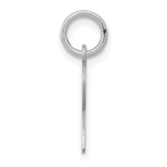 Sterling Silver Rhodium-plated Letter R Initial Charm QC5092R