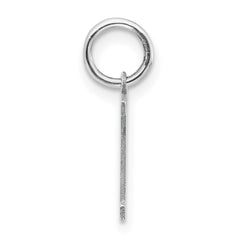 Sterling Silver Rhodium-plated Block Letter Y Initial Charm QC5093Y