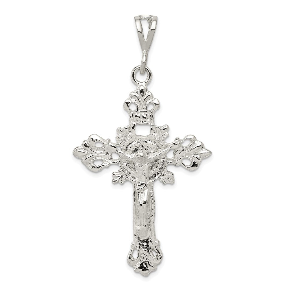 Sterling Silver INRI Crucifix Pendant QC515