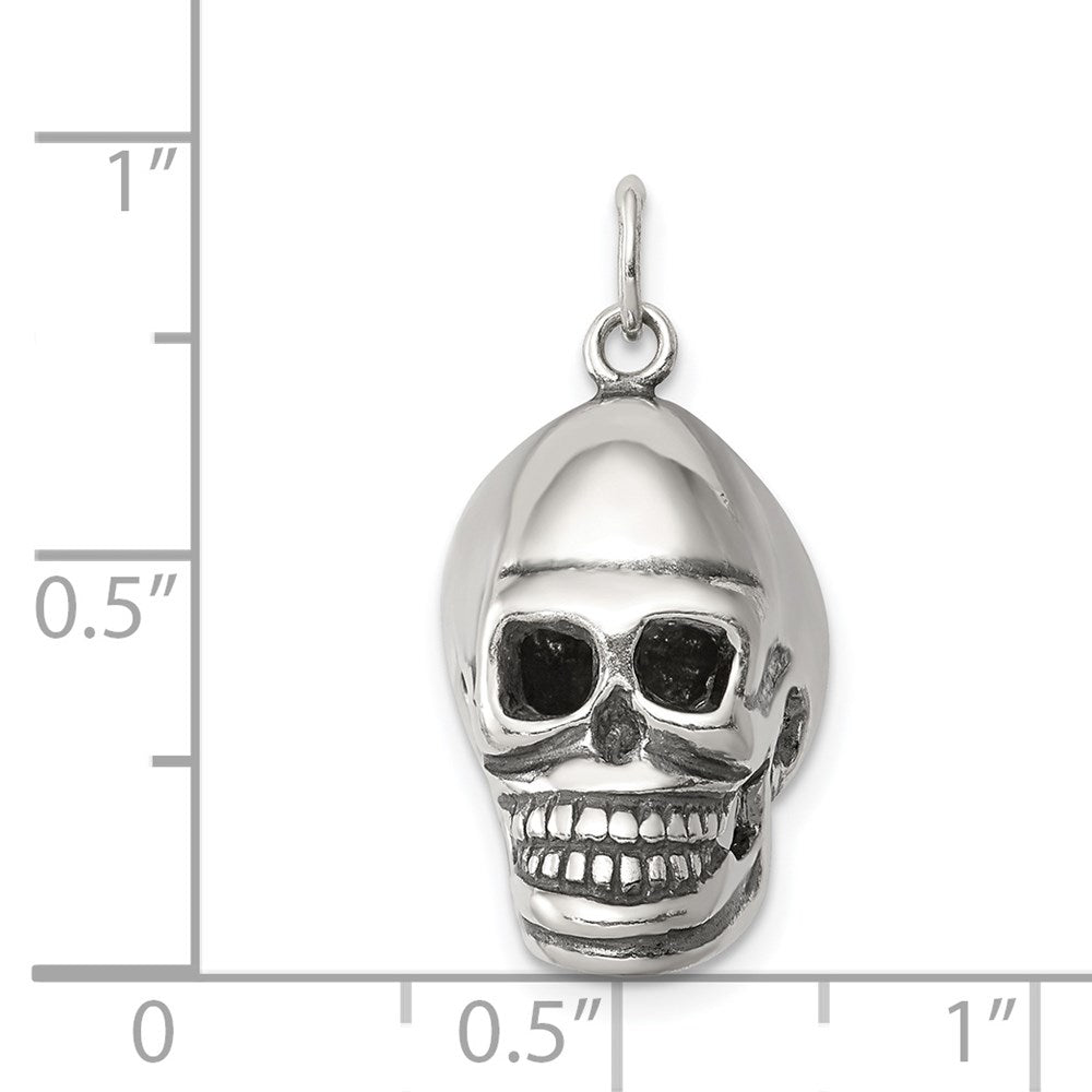 Sterling Silver Skull Pendant QC5163