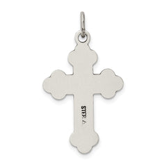 Sterling Silver Antiqued Budded Cross Pendant QC5236